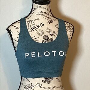 PELOTON WOMENS STRAPPY SPORTS RACERBACK BRA RN#150110 COLOR HORIZON SIZE S